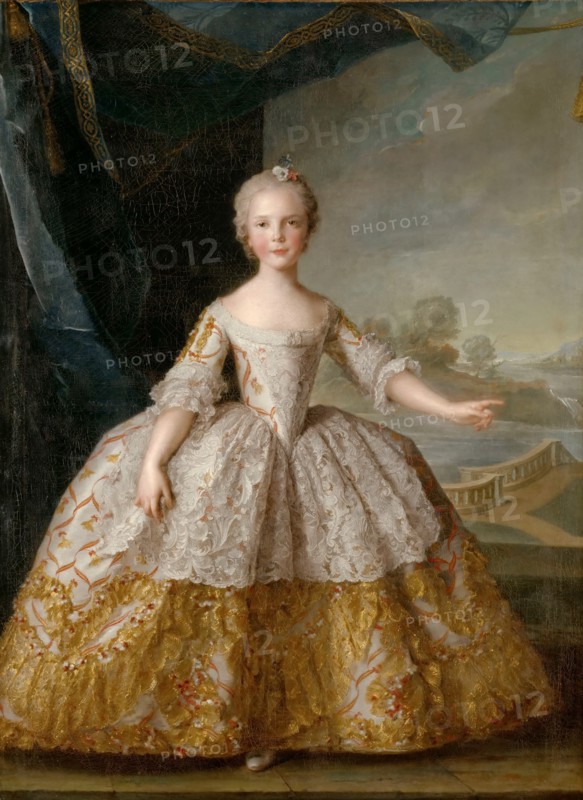 Princess Isabella of Parma (1741-1763) as child. Artist: Nattier, Jean-Marc (1685-1766)