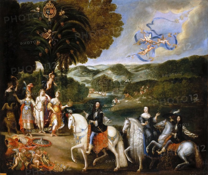 Allegory of the Treaty of the Pyrenees (Allegory of the Marriage of Louis XIV). Artist: Deruet, Claude (1588-1660)