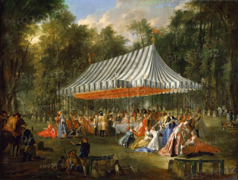 Celebration give by le Prince Louis François de Conti in honour of Charles William Ferdinand, Heredi Artist: Ollivier, Michel Barthélemy (1712-1784)