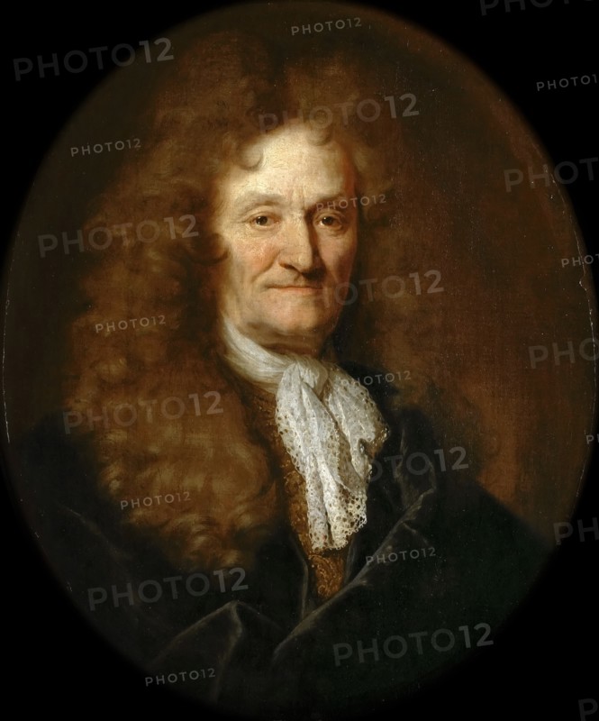 Portrait of Jean de La Fontaine (1621-1695). Artist: Largillière, Nicolas, de (1656-1746)