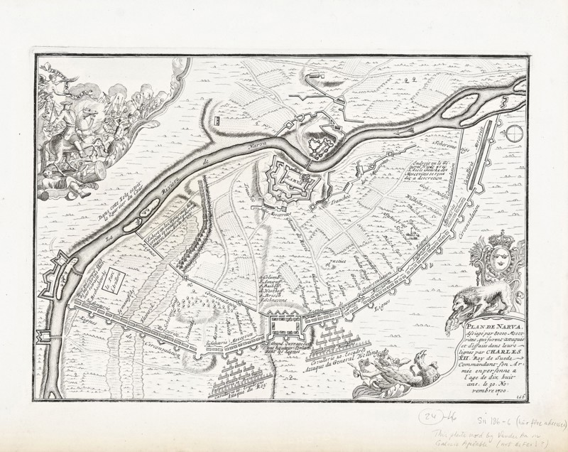 Map of Narva in 1700. Artist: Mortier, Pieter (1661-1711)