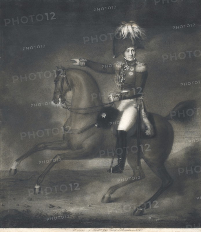 Portrait of Count Alexander Ivanovich Chernyshov (1786-1857). Artist: Letronne, Louis René (1790-1842)
