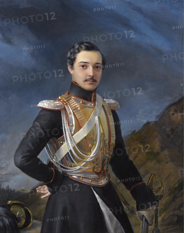 Portrait of Ivan Alexandrovich Balashov (1816-1841). Artist: Orlov, Pimen Nikitich (1812-1863)