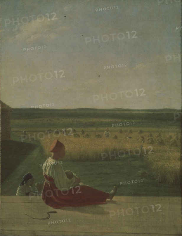 Harvest Time, Summer. Artist: Venetsianov, Alexei Gavrilovich (1780-1847)