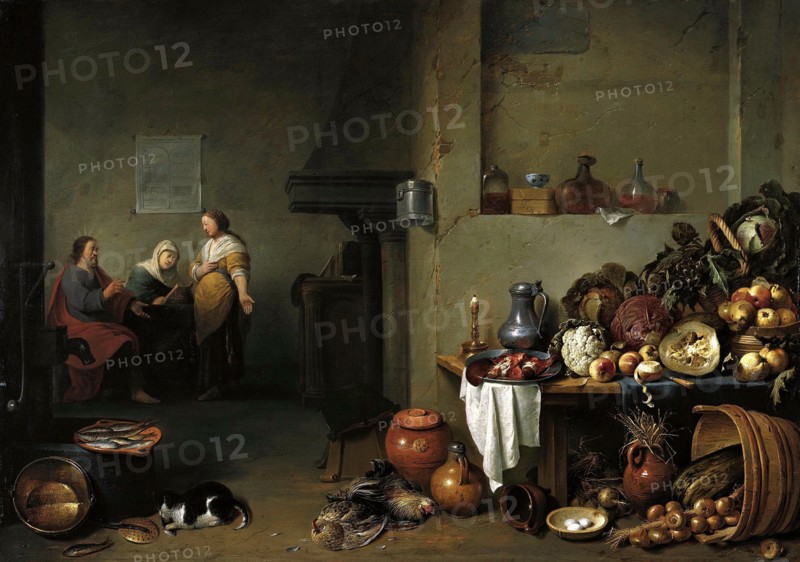 Christ in the House of Martha and Mary. Artist: Bloot, Pieter de (1601-1658)
