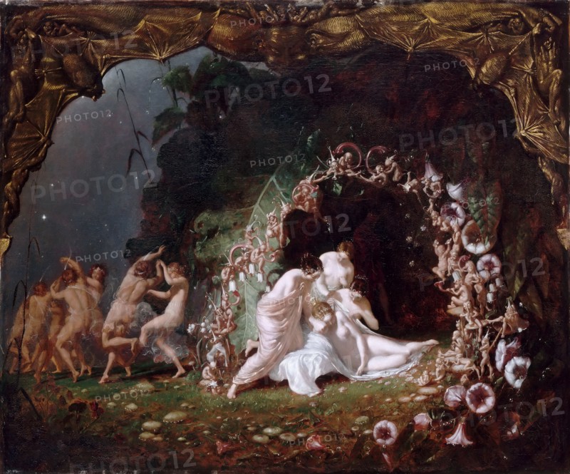 Titania Sleeping. Artist: Dadd, Richard (1819-1887)
