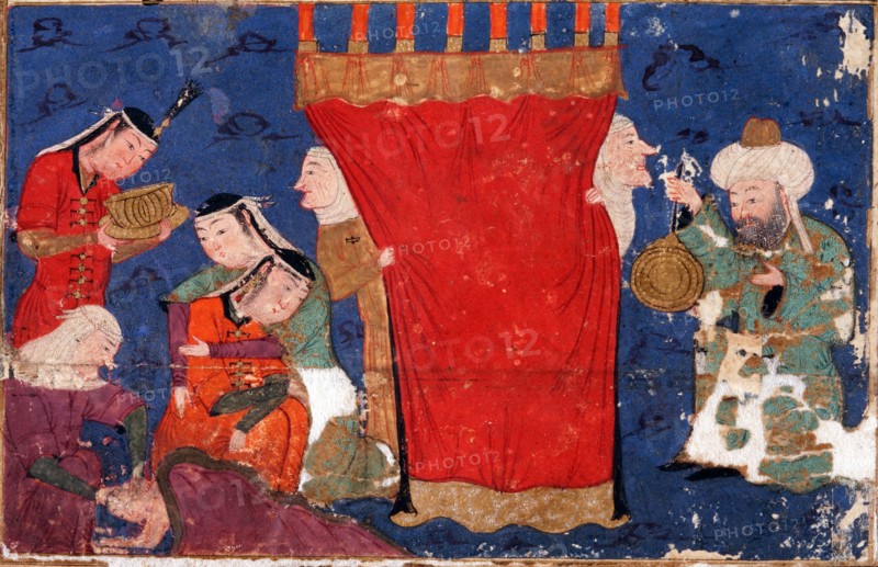 The Birth of Alexander the Great. From: Eskandar-nameh (The Book of Alexander). Artist: Anonymous
