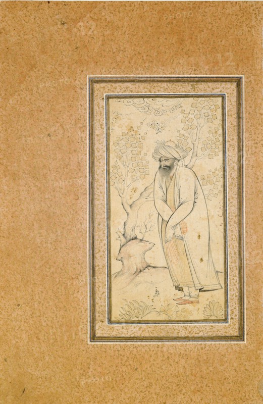A Standing Dervish. Artist: Muhammad Muhsin (active Mid of 17th cen.)
