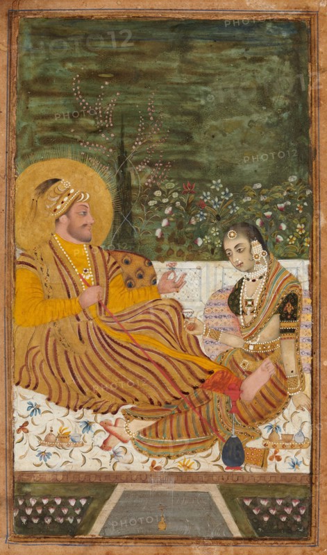 Ali Adil Shah II of Bijapur with a Woman. Artist: Indian Art