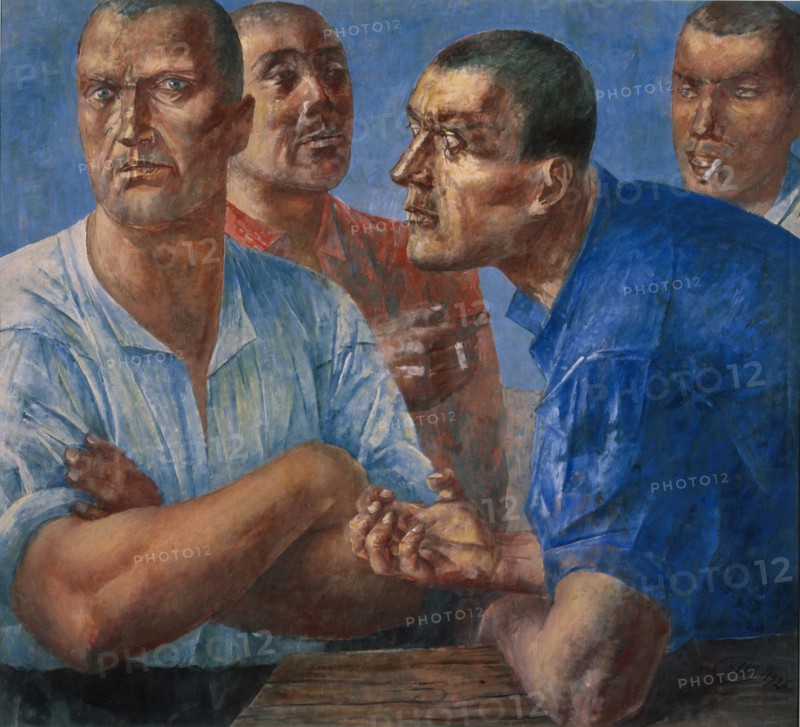 The Workers. Artist: Petrov-Vodkin, Kuzma Sergeyevich (1878-1939)