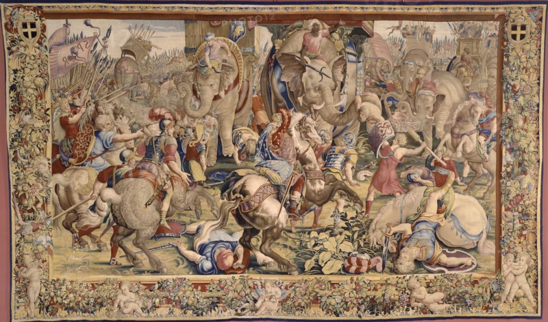 The Battle of Zama. Artist: Romano, Giulio, (after)