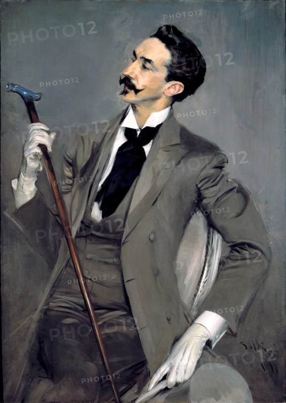 Portrait of Count Robert de Montesquiou. Artist: Boldini, Giovanni (1842-1931)