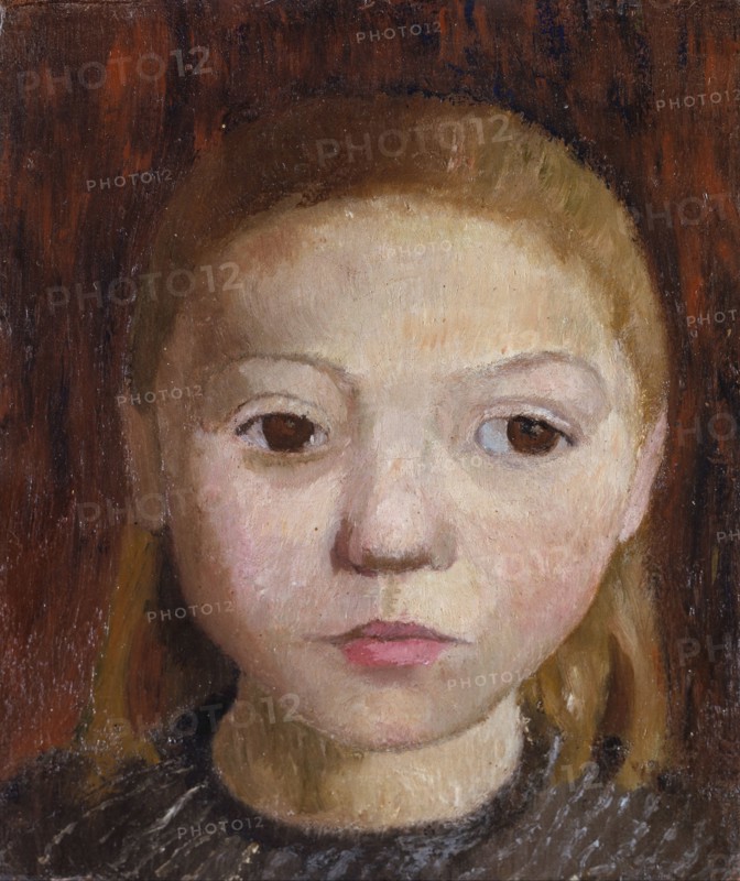 Head of a Girl. Artist: Modersohn-Becker, Paula (1876-1907)