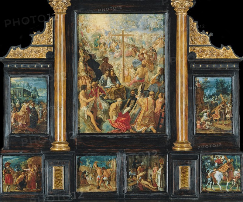 The Frankfurt Altarpiece of the Exaltation of the True Cross. Artist: Elsheimer, Adam (1578-1610)
