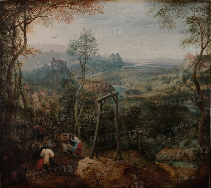 The Magpie on the Gallows. Artist: Bruegel (Brueghel), Pieter, the Elder (ca 1525-1569)
