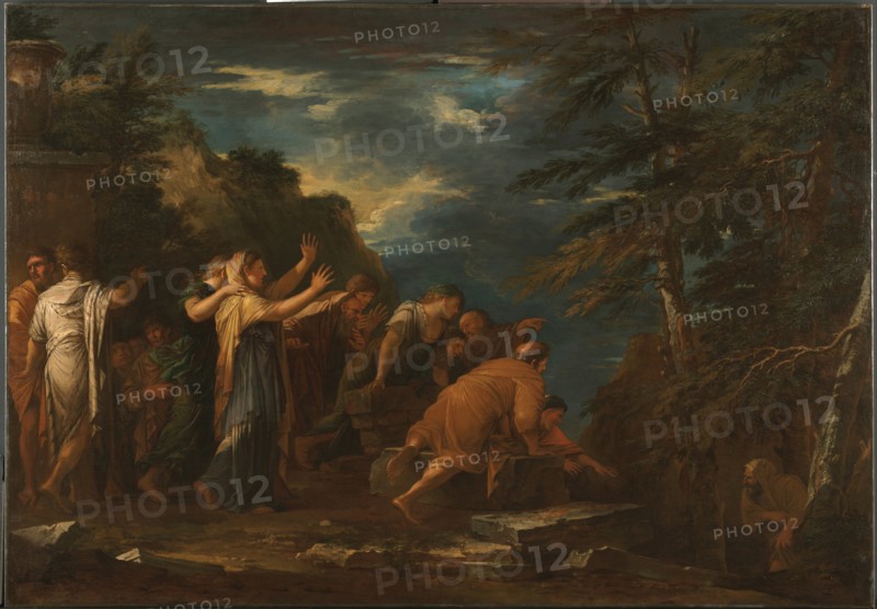 Pythagoras Emerging from the Underworld. Artist: Rosa, Salvatore (1615-1673)