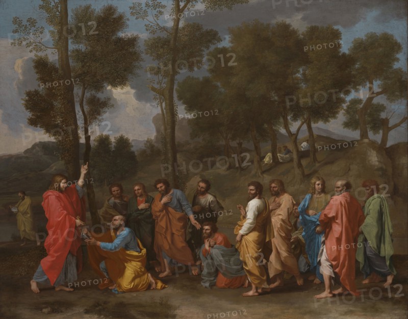 The Sacrament of Ordination (Christ presenting the Keys to Saint Peter). Artist: Poussin, Nicolas (1594-1665)