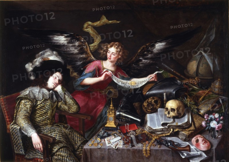 The Knight's Dream. Artist: Pereda y Salgado, Antonio, de (1611-1678)