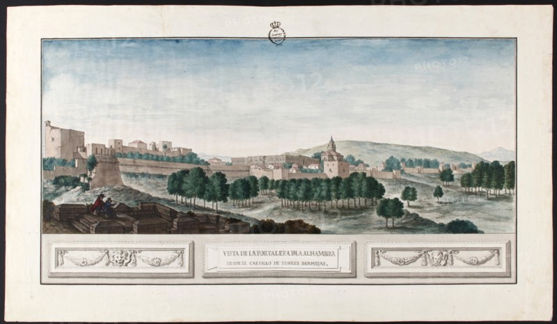 View of the Alhambra in Granada. Artist: Hermosilla, José de (1715-1776)