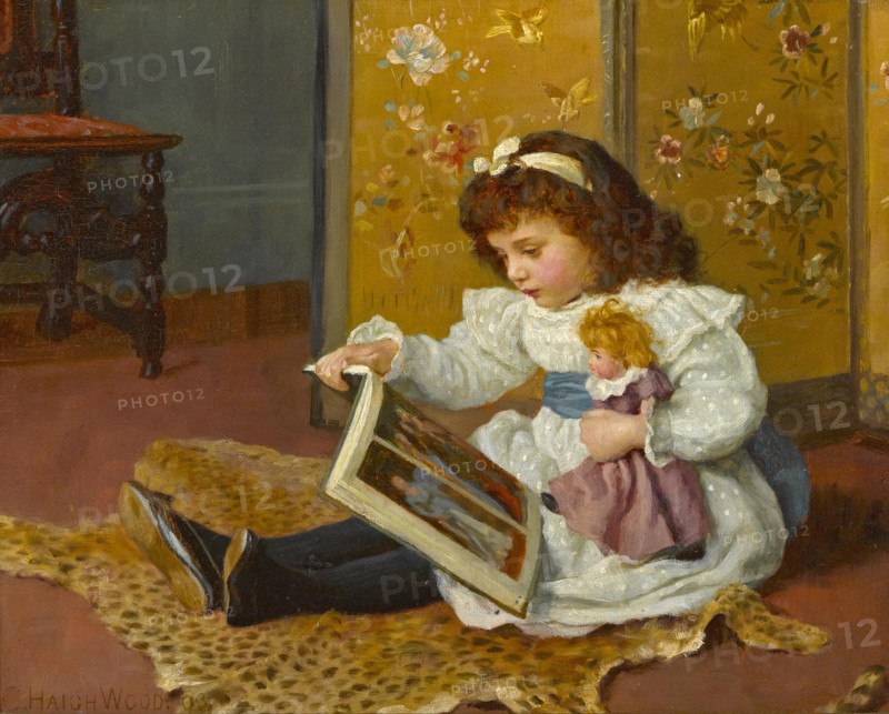 Story Time. Artist: Haigh-Wood, Charles (1856-1927)