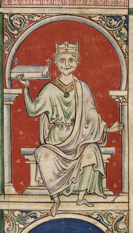 King William Rufus (From the Historia Anglorum, Chronica majora). Artist: Paris, Matthew (c. 1200-1259)