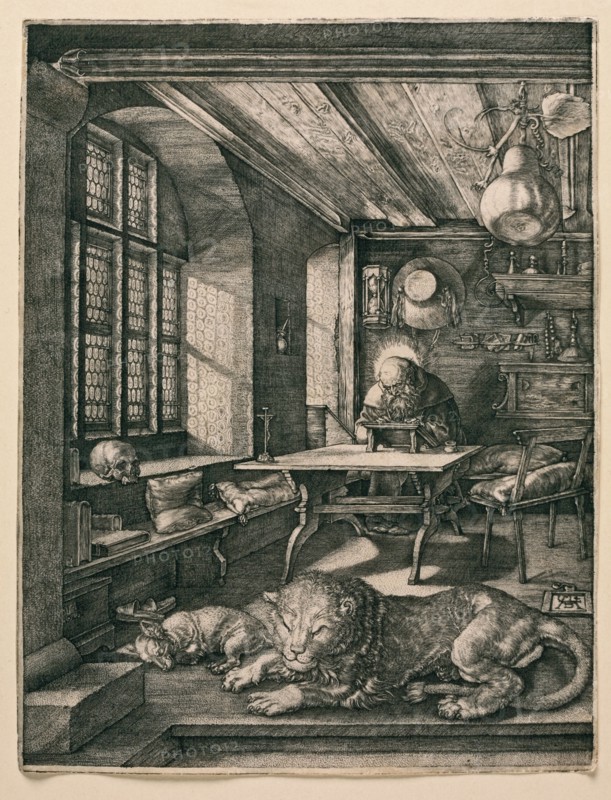 Saint Jerome in his Cell. Artist: Dürer, Albrecht (1471-1528)