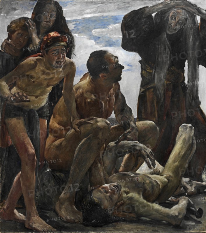 The mourning. Artist: Corinth, Lovis (1858-1925)