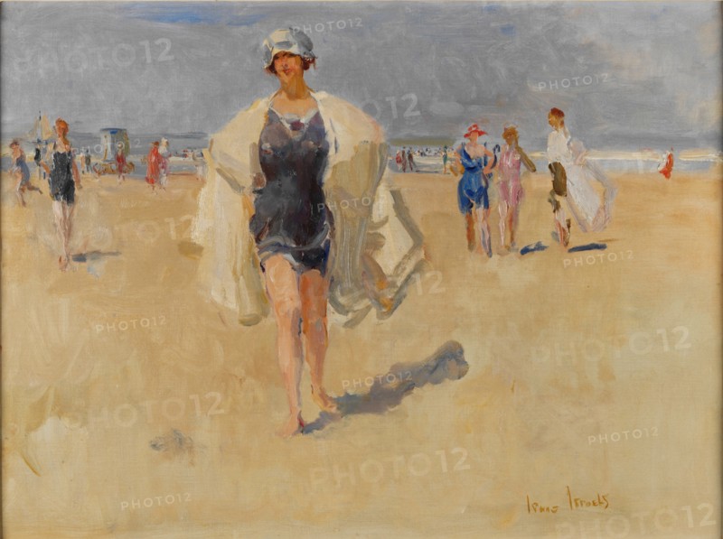 Lady on the Beach at Viareggio. Artist: Israëls, Isaac (1865-1934)