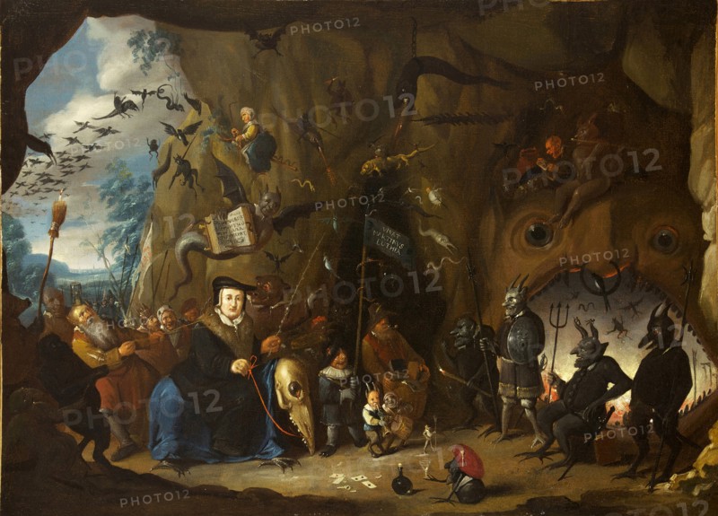 Luther in Hell. Artist: Heemskerk, Egbert van, the Younger (1676-1744)