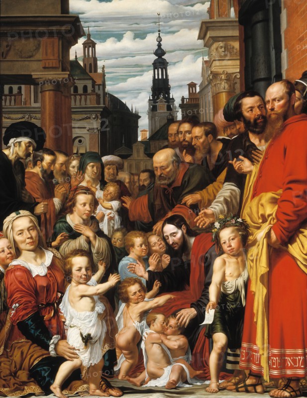 Let the little children come to me. Artist: Valckert, Werner Jacobsz. van den (ca. 1585-after 1635)