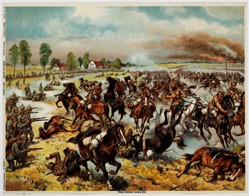 The Battle of Tannenberg, August 1914. Artist: Anonymous