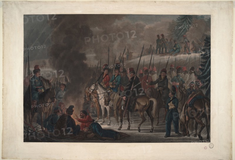 Russian cossacks. Artist: Sauerweid, Alexander Ivanovich (1783-1844)