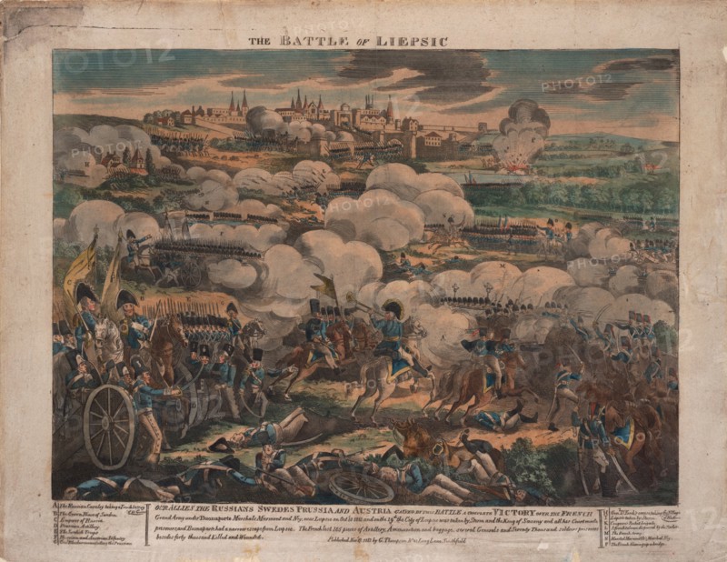 The Battle of Leipzig. Artist: Anonymous
