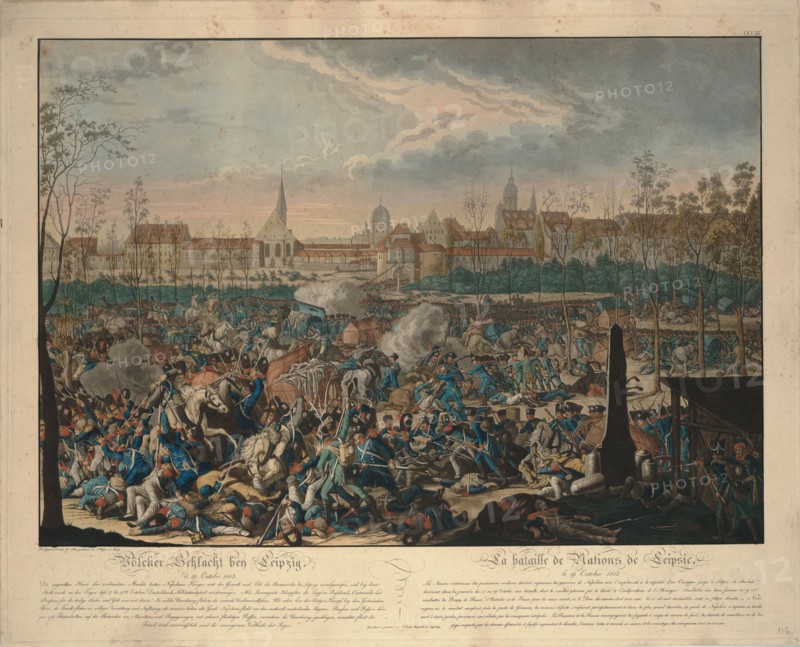 The Battle of the Nations. Artist: Rugendas, Johann Lorenz, the Younger (1775-1826)