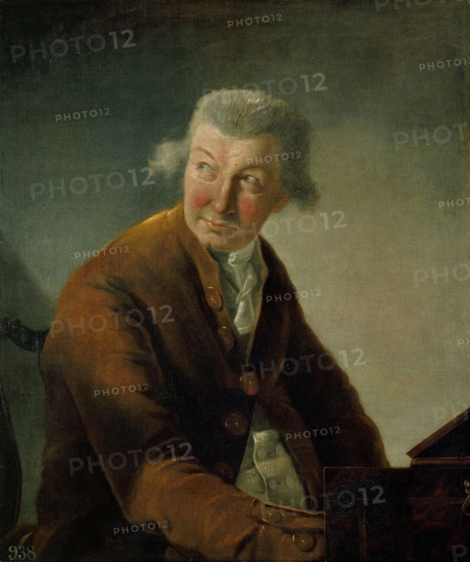 Portrait of Carl Friedrich Abel (1723-1787). Artist: Robineau, Alexandre-Auguste (1747-1828)