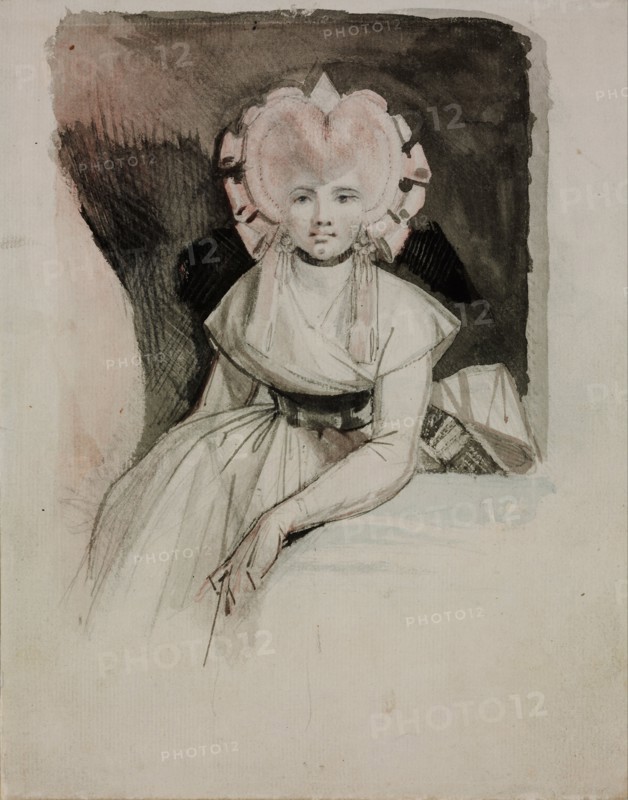 Portrait of the Artist's Wife. Artist: Füssli (Fuseli), Johann Heinrich (1741-1825)