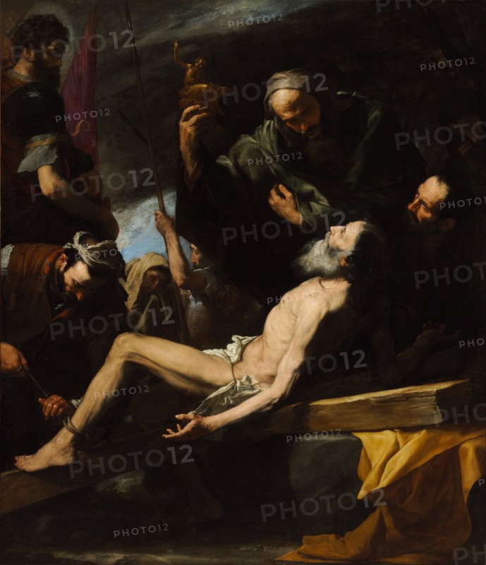 Martyrdom of Saint Andrew. Artist: Ribera, José, de (1591-1652)