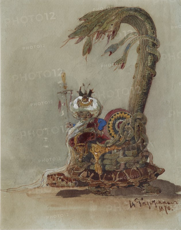 Stage design for the opera Ruslan and Lyudmila by M. Glinka. Artist: Hartmann, Viktor Alexandrovich (1834-1873)