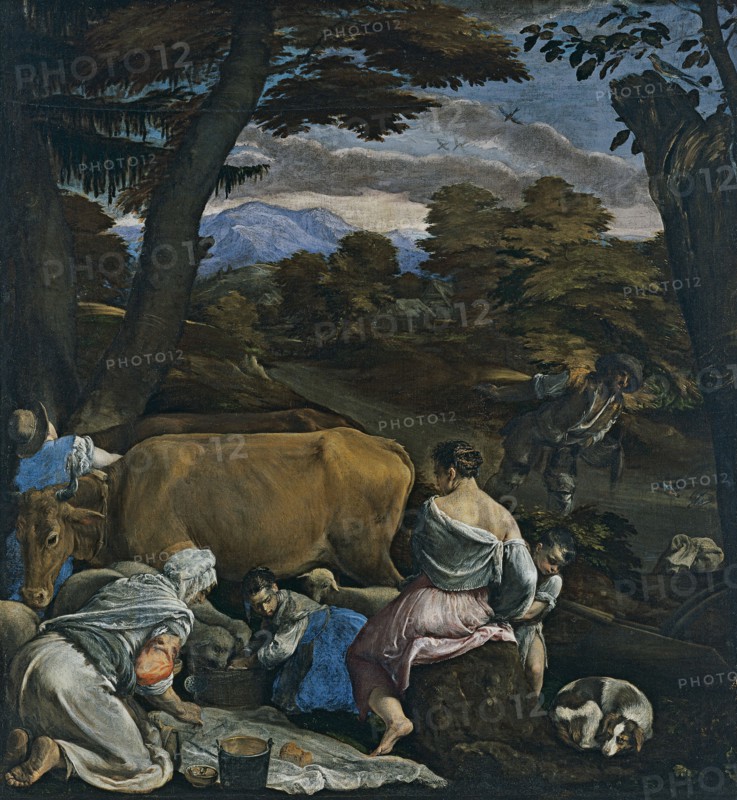 The Parable of the Sower. Artist: Bassano, Jacopo, il vecchio (ca. 1510-1592)