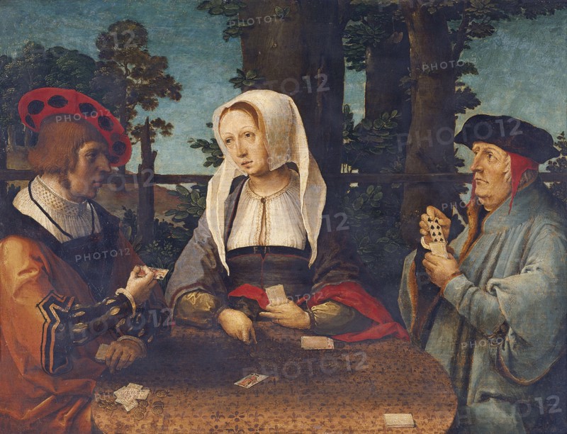The Card Players. Artist: Leyden, Lucas, van (1489/94-1533)