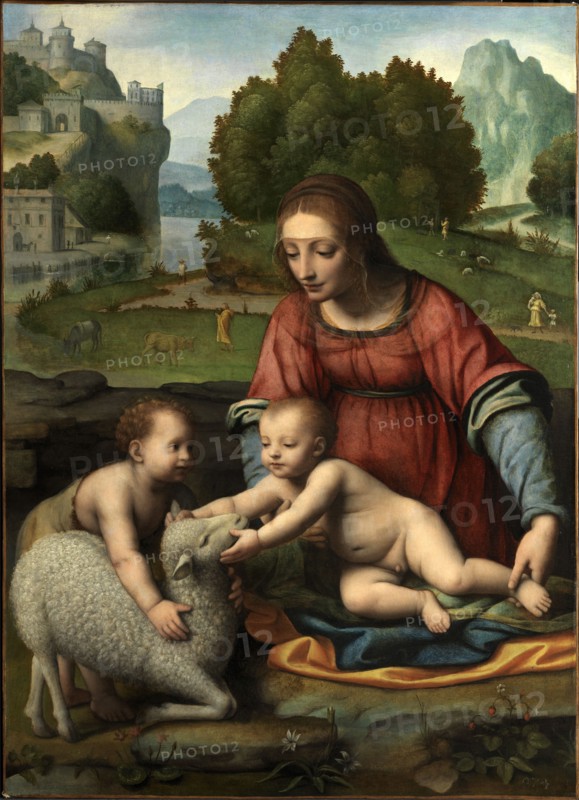 The Virgin and Child with the Infant Saint John. Artist: Luini, Bernardino (ca. 1480-1532)