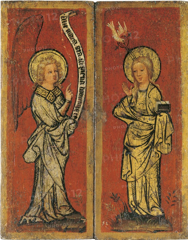 The Annunciation. Triptych of The Holy Face. Artist: Master Bertram (ca 1340-ca 1415)