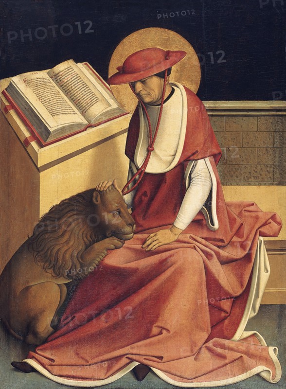Saint Jerome as a Cardinal. Artist: Master of Grossgmain (active ca 1480-1490)