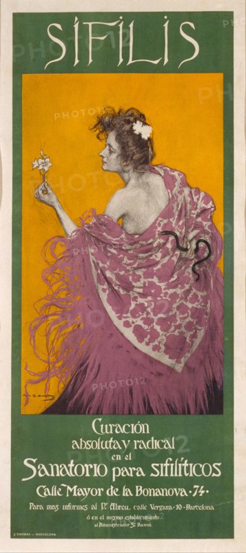 Syphilis (Poster). Artist: Casas, Ramon (1866-1932)