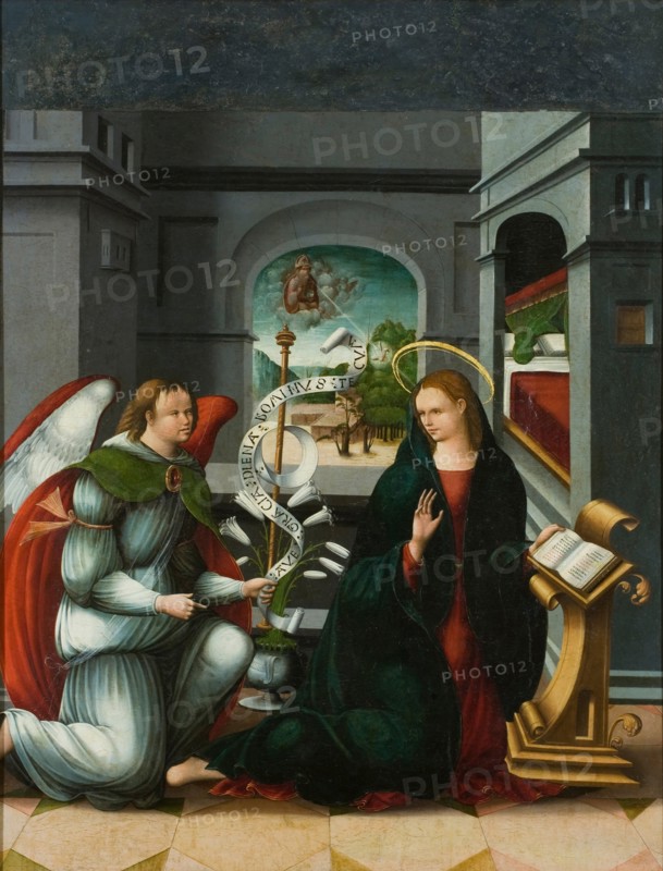 The Annunciation. Artist: Melgar, Andrés de (ca 1500-1557)