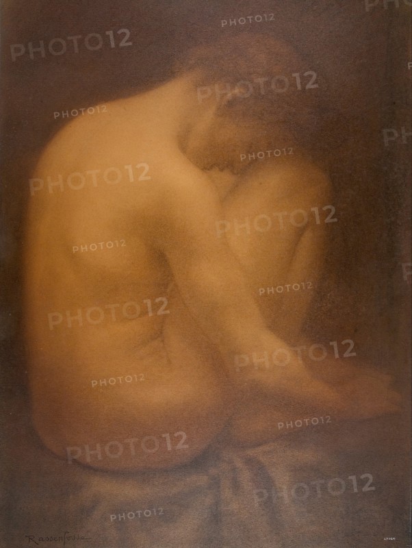 Male Nude Seated. Artist: Rassenfosse, Armand (1862-1934)