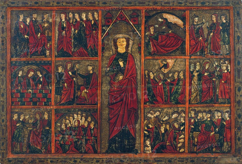 Saint Ursula with Scenes from her Life. Artist: Master of Bierge (active ca 1285-1300)