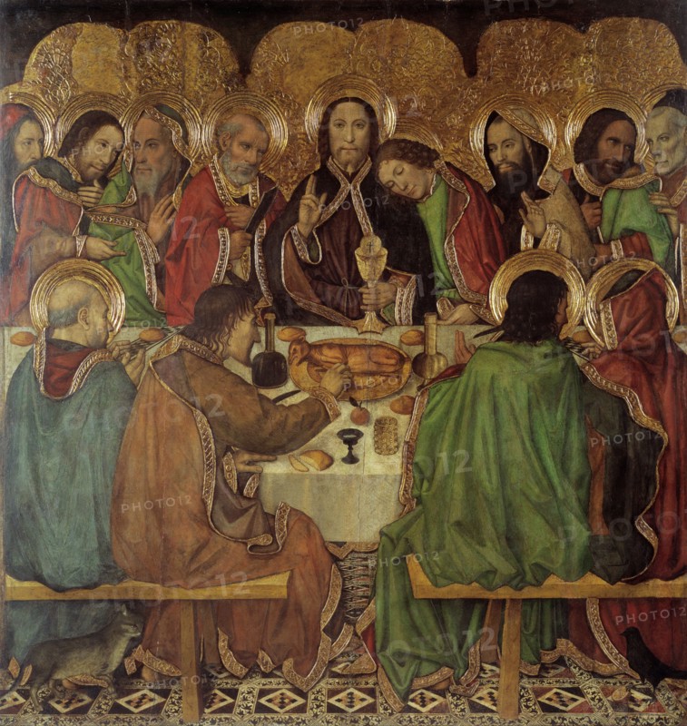 The Last Supper. Artist: Huguet, Jaume (1412-1492)