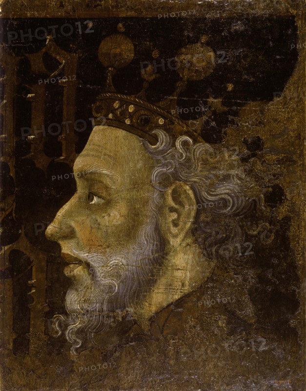 Alfonso V (1396-1458), King of Aragon. Artist: Mateu, Jaume (before 1402-after 1452)