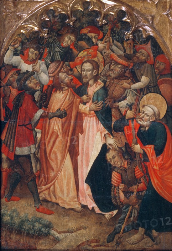 The Kiss of Judas. Artist: Master of Retascón (active ca 1410-1425)